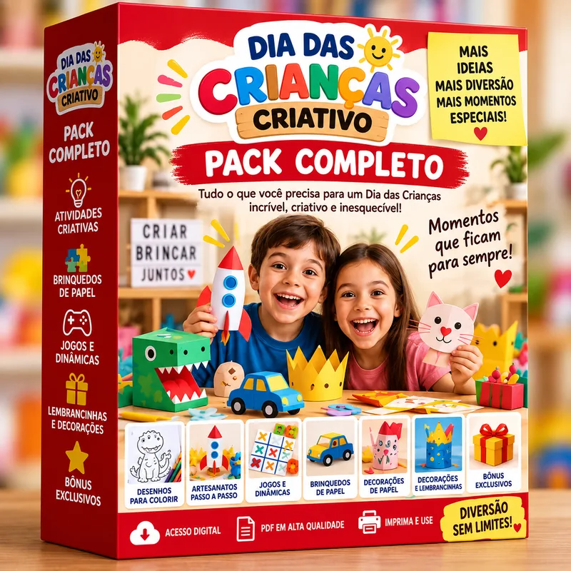 Pack Completo - Dia das Crianças Criativo
